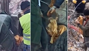Enkazdaki altın dolu çantanın sahibi belli oldu