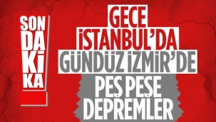 Gaziemir'de art arda depremler