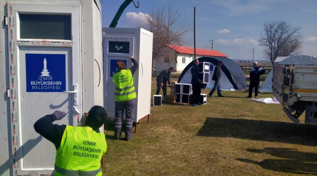 Kahramanmaraş ve çevresindeki 40 köyde İzmir dayanışması