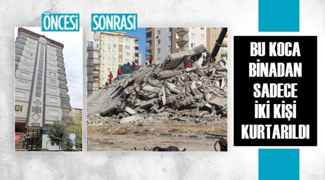 Koca apartmandan sadece iki kişi kurtuldu!