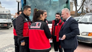 Menemen Belediyesi'nden bölgeye yardım ekibi