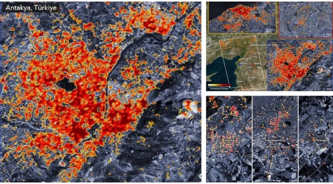 NASA uydu görüntüleri! İşte depremin hasarı