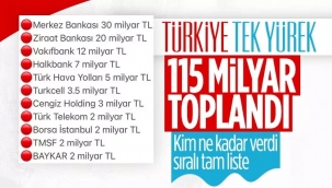 'Türkiye Tek Yürek' oldu, para yağdırdı