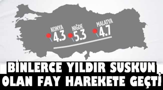 Uyuyan fay hareketlendi! 3 kentte art arda deprem