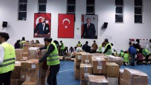 Yardım kolisinde duygulandıran mesajlar