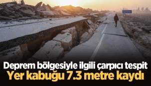 Yeni rapor: Yer kabuğu 7.3 metre kaydı