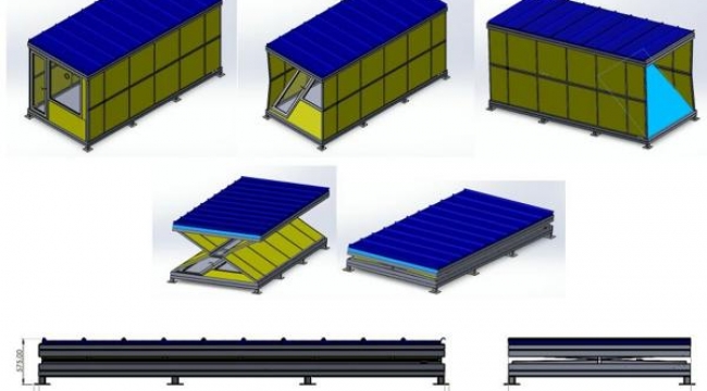 3 dakikada kurulabilecek konteyner ev tasarladılar