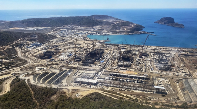 Akkuyu Nükleer Güç Santrali'nde çalışmanın bir aşaması daha bitirildi