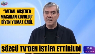 Akşener'in masadan atıldığını belirten Yılmaz Özdil, Sözcü TV'den baskıyla istifa ettirildi