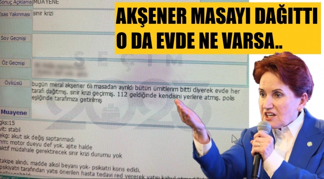 Akşener masayı dağıtınca, bir vatandaş hastanelik oldu