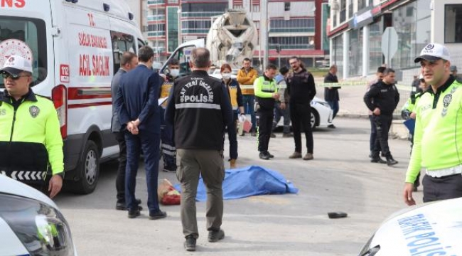 Beton mikseri çarptı, doğum gününde can verdi