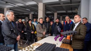 Bornova Belediyesi'nden vatandaşa tohum çimleme eğitimi