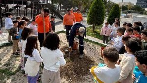 Çeşme'de okul bahçeleri meyve bahçesi oluyor