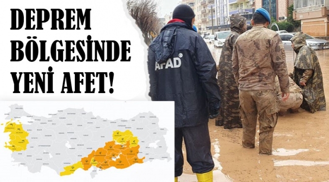 Deprem bölgesinde yeni bir afet