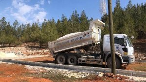 Depremzedeler için kurulacak konteyner evlerin zemin tesviyesine destek