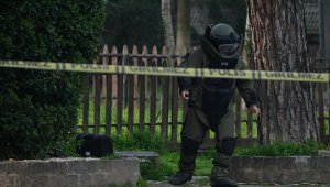 Fünyeyle patlatılan valizden sucuk, tereyağı çıktı