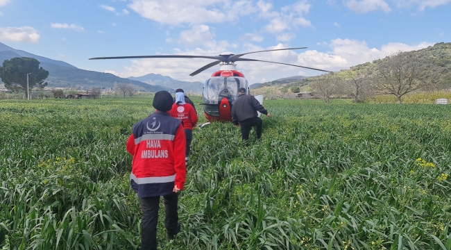Helikopter tarlaya indi ama kurtarılamadı