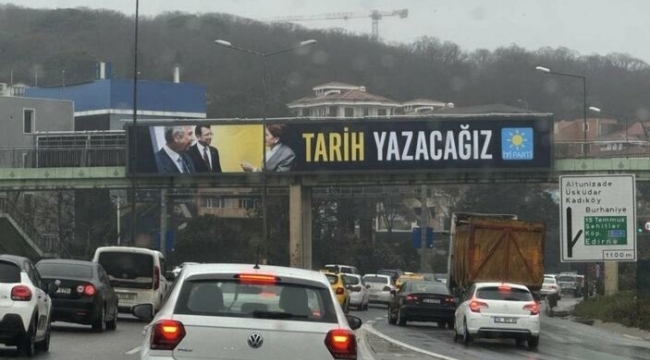 İyi Parti afişinde Cumhurbaşkanı adayı yok!
