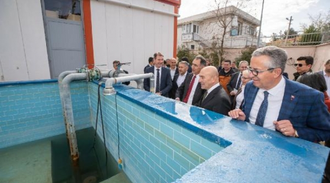 İzmir İtfaiyesi'nden kuraklığa karşı Sünger Kent'e destek