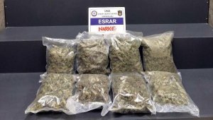 İzmir'de 4 kilo esrar ele geçirildi, 2 tutuklama