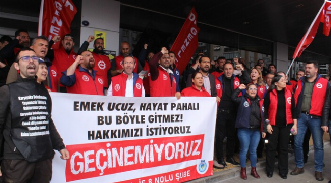 Karşıyaka Belediyesi işçisi ayaklandı