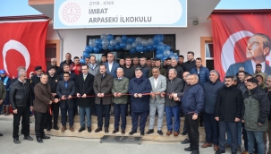 Kınık'ta çocukları sevindiren açılış! İmbat Madencilik okul yaptı