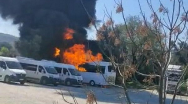 Korkulu anlar! İyi ki içinde çocuklar yoktu