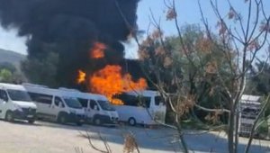 Korkulu anlar! İyi ki içinde çocuklar yoktu