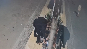 Kundaklama için gelen kadın kendini yaktı