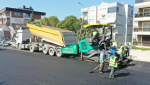 Kuşadası Kirazlı Yolu Caddesi asfaltlandı