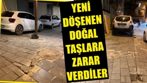 Kuşadası'nda yenilenen çarşıyı otopark haline getirdiler