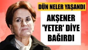 Masada Akşener 'Yeter' diye bağırdı, son anda araya girdiler
