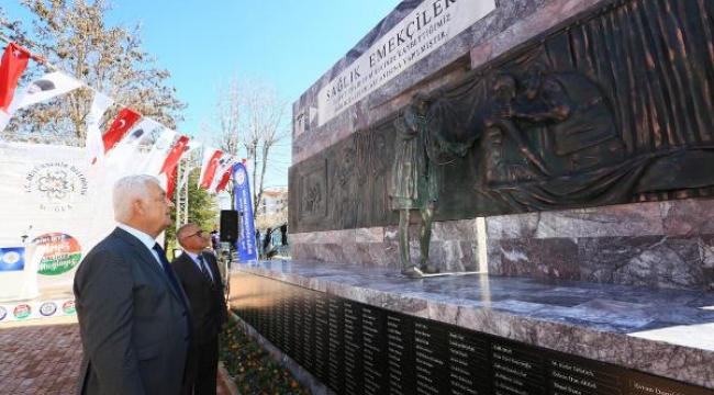 Muğla'da 'Sağlık Emekçileri Anıtı' açıldı