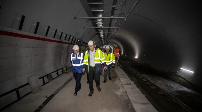 Narlıdere Metrosu'nda ilk deneme seferi Nisan'da