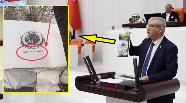 Pakistan çadırları! "Parayla satılamaz"