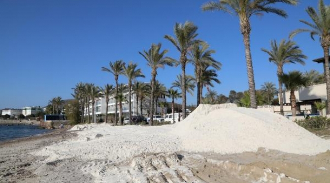 Sahile beyaz kum döken otel kapatıldı