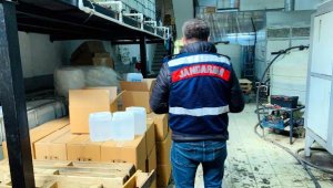 Sahte içki fabrikasına baskın! 52 ton etil alkol