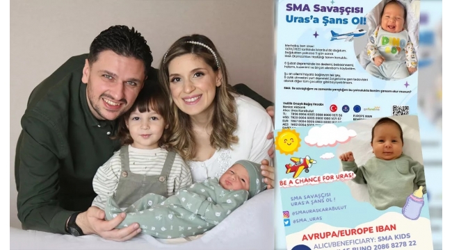 Uras bebeğe destek çağrısı! 24 milyon lira lazım
