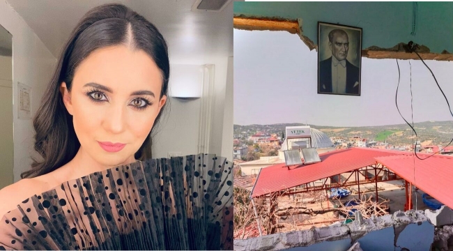 Yıkılan duvarda kalan tek fotoğraf!