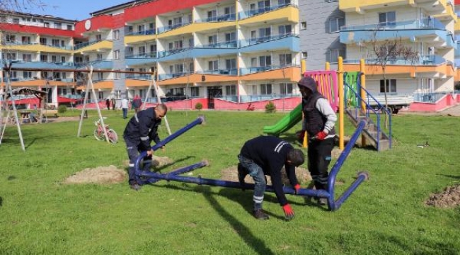 Yunusemre Belediyesi'nden depremzede çocuklar için oyun parkı