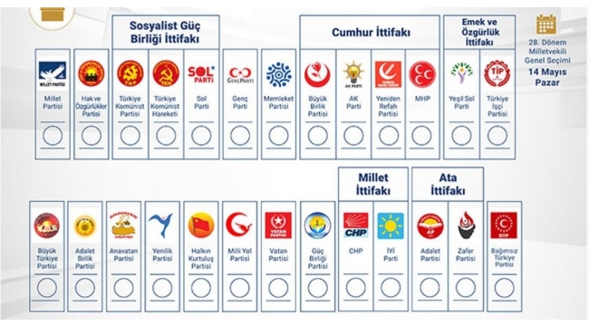24 parti, 152 bağımsız aday yarışacak!