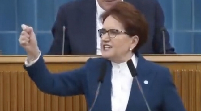 Akşener, kürsüden mermi fırlattı!