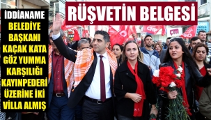 Belediye başkanının rüşvet alması iddianamede anlatıldı