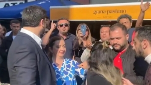 Bostanlı'da AK Parti adayının üzerine yürüdüler