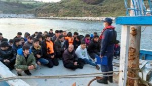 Çanakkale'de 81 kaçak göçmen yakalandı, 39 kaçak göçmen kurtarıldı