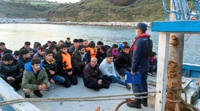 Çanakkale'de 81 kaçak göçmen yakalandı, 39 kaçak göçmen kurtarıldı