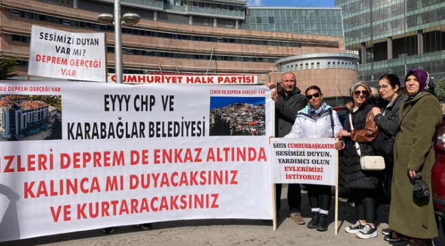 CHP Genel Merkezi önünde Karabağlar eylemi