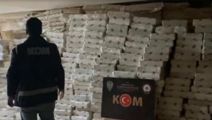 İzmir'de 5.7 milyon kaçak sigara ele geçirildi