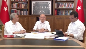 Kılıçdaroğlu, sağına Mansur Yavaş'ı, soluna İmamoğlu'nu aldı: Yiğitlerim