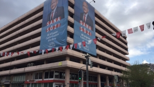 Mezarlıkbaşı Otoparkı'na asılan Kılıçdaroğlu posterine AK Parti'den tepki